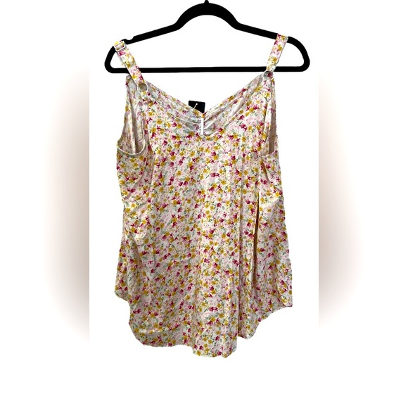 NWT Ava Runched V-Neck Cami, Size 0 (12), Sunshine Ditsy Floral - Picture 8 of 9